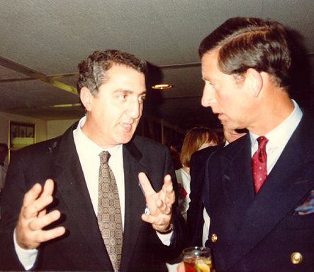 con Carlo d'Inghilterra